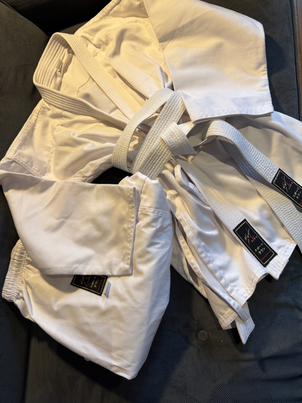 White Martial Arts Gi with Belt